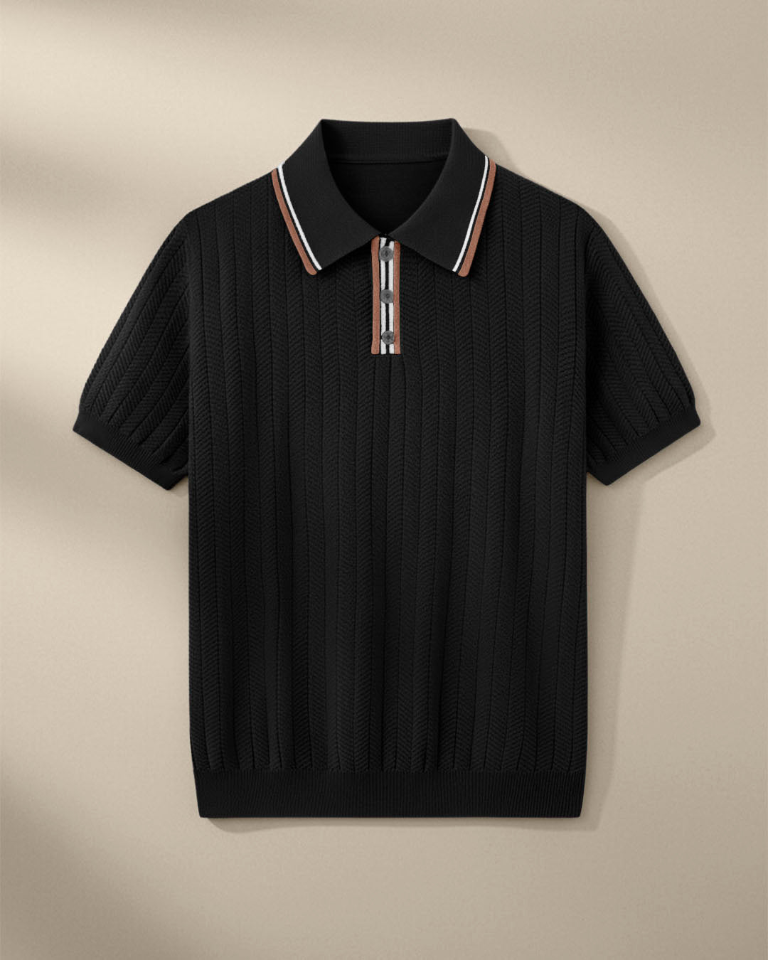 The Textured Knit Polo