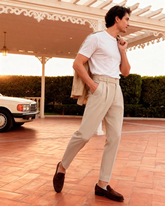 The Neapolitan-Inspired Pleated Trousers