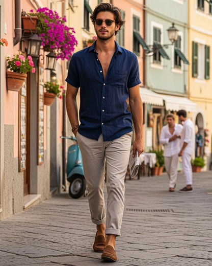 The Essencial Linen Short sleeves