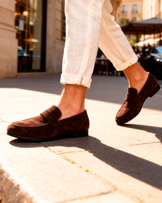 The Penny Loafers in Suede