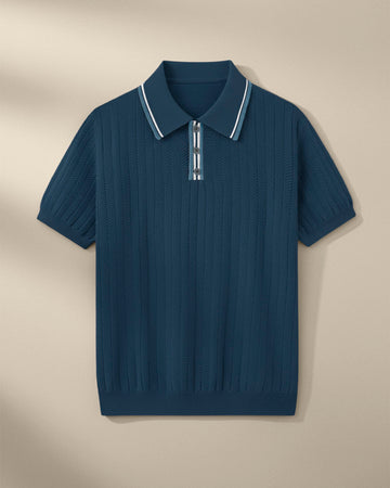 The Textured Knit Polo