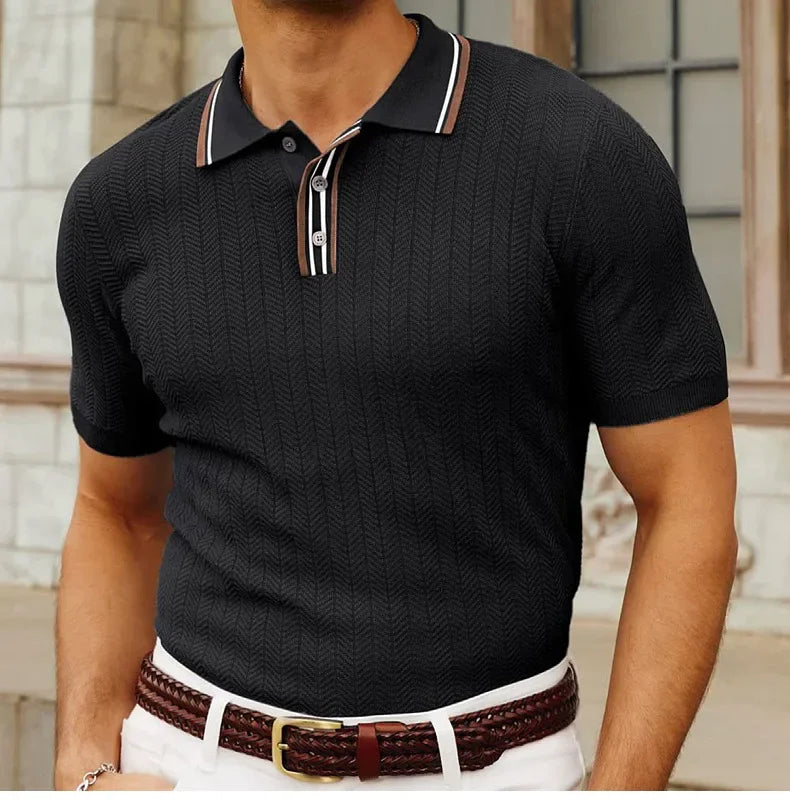 The Textured Knit Polo