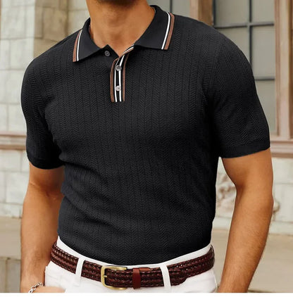 The Textured Knit Polo