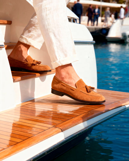 The Suede Tassel Loafers