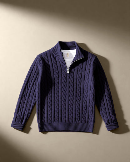 The Cable Knit Half-Zip