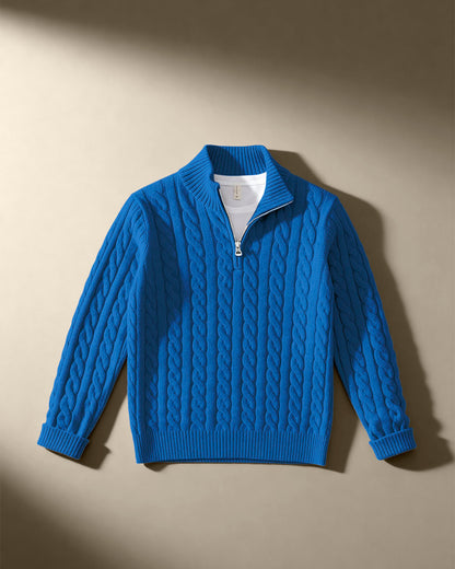 The Cable Knit Half-Zip
