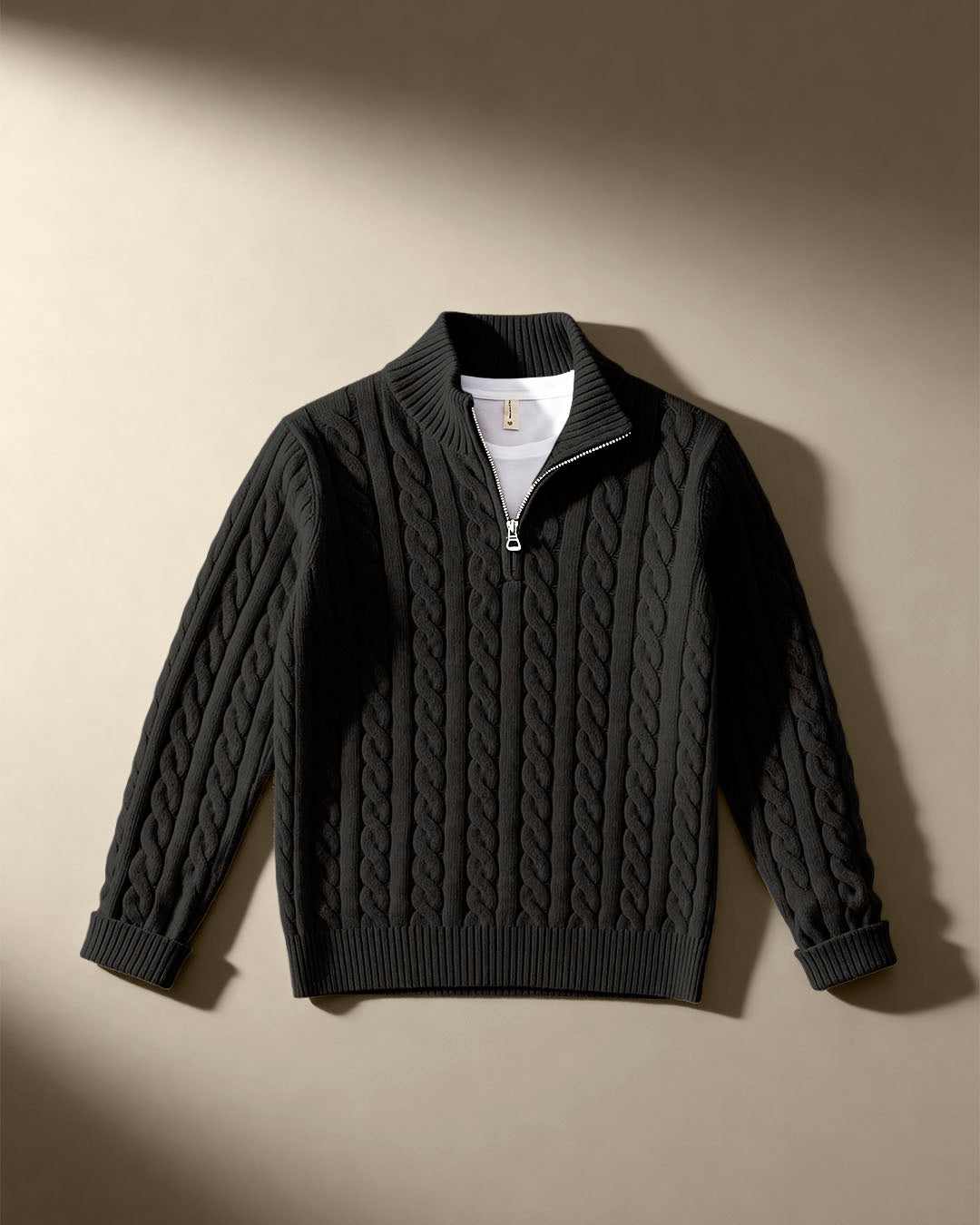 The Cable Knit Half-Zip