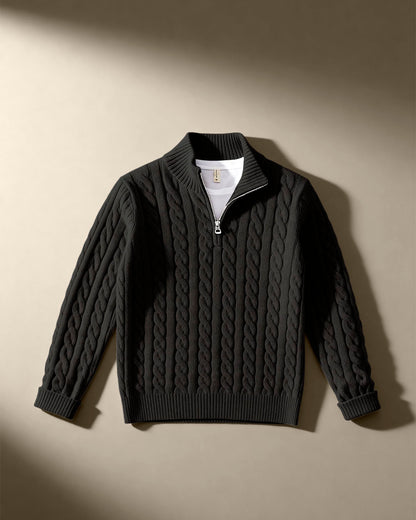 The Cable Knit Half-Zip