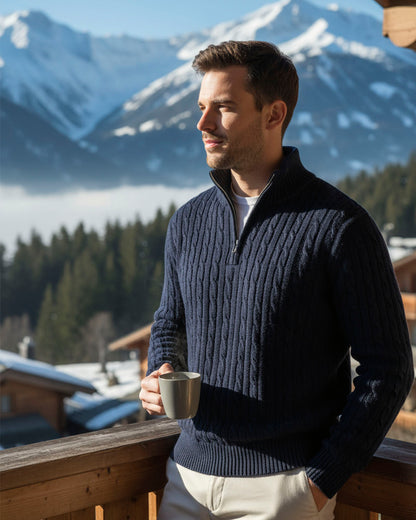 The Cable Knit Half-Zip