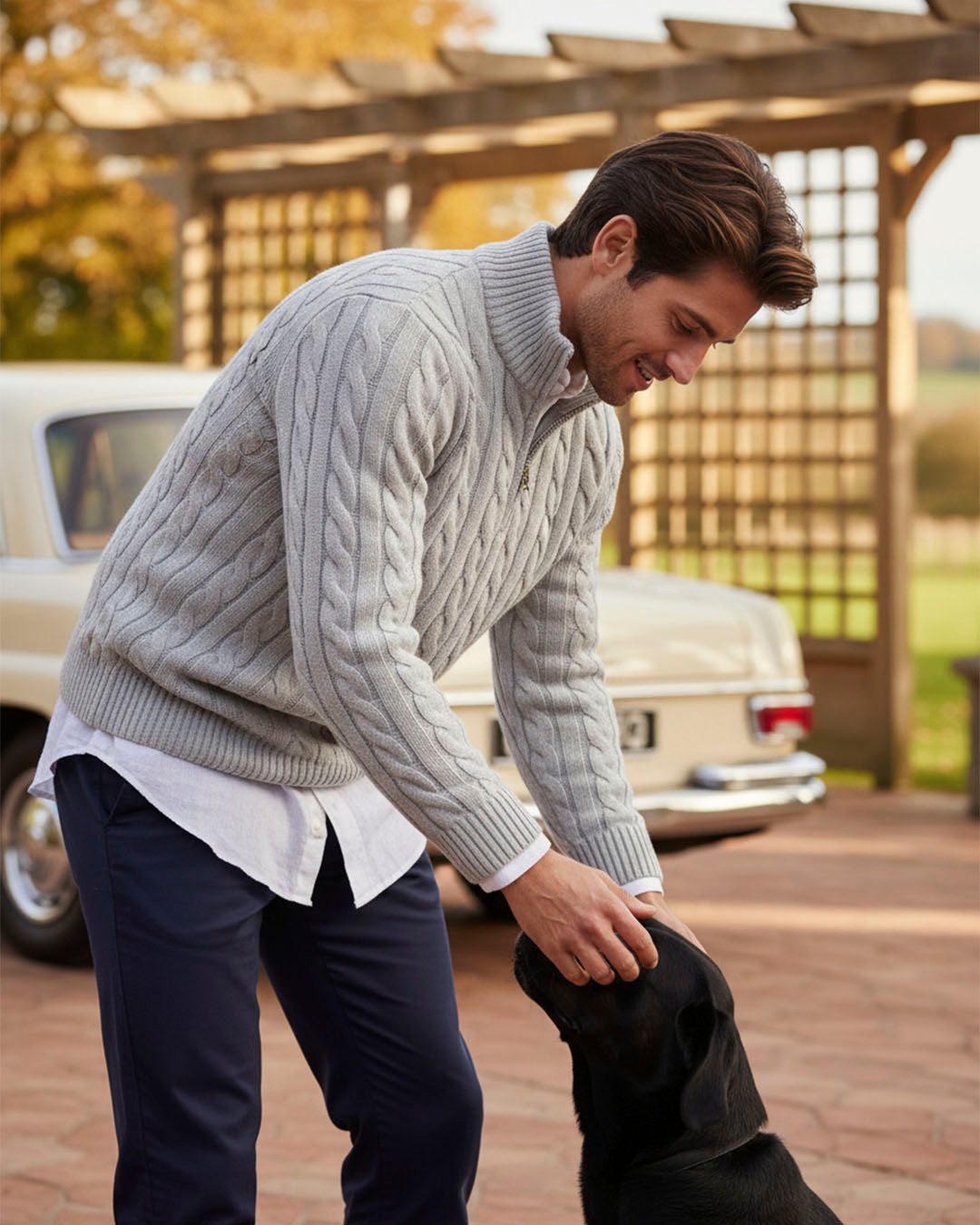 The Cable Knit Half-Zip