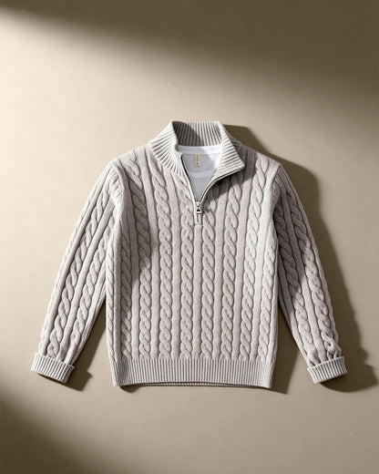 The Cable Knit Half-Zip