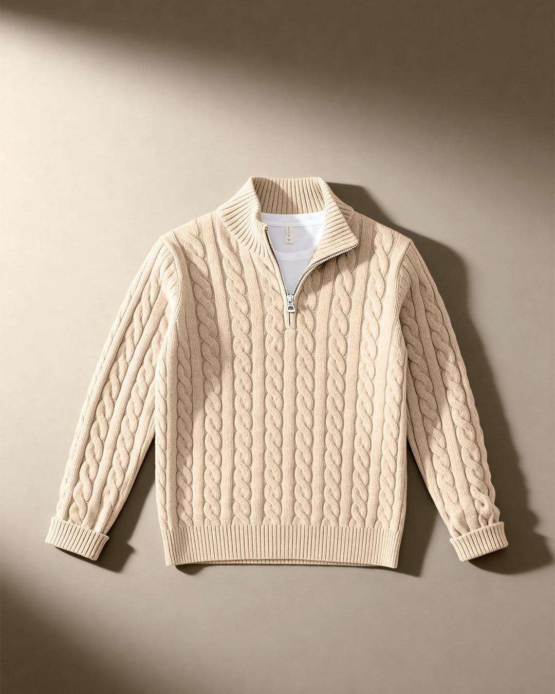 The Cable Knit Half-Zip