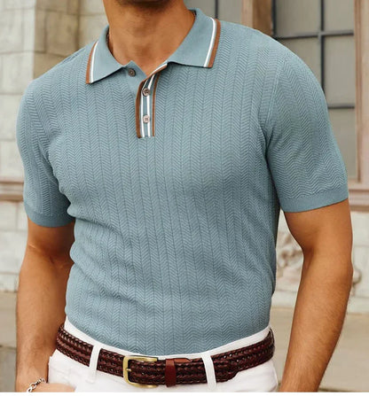 The Textured Knit Polo